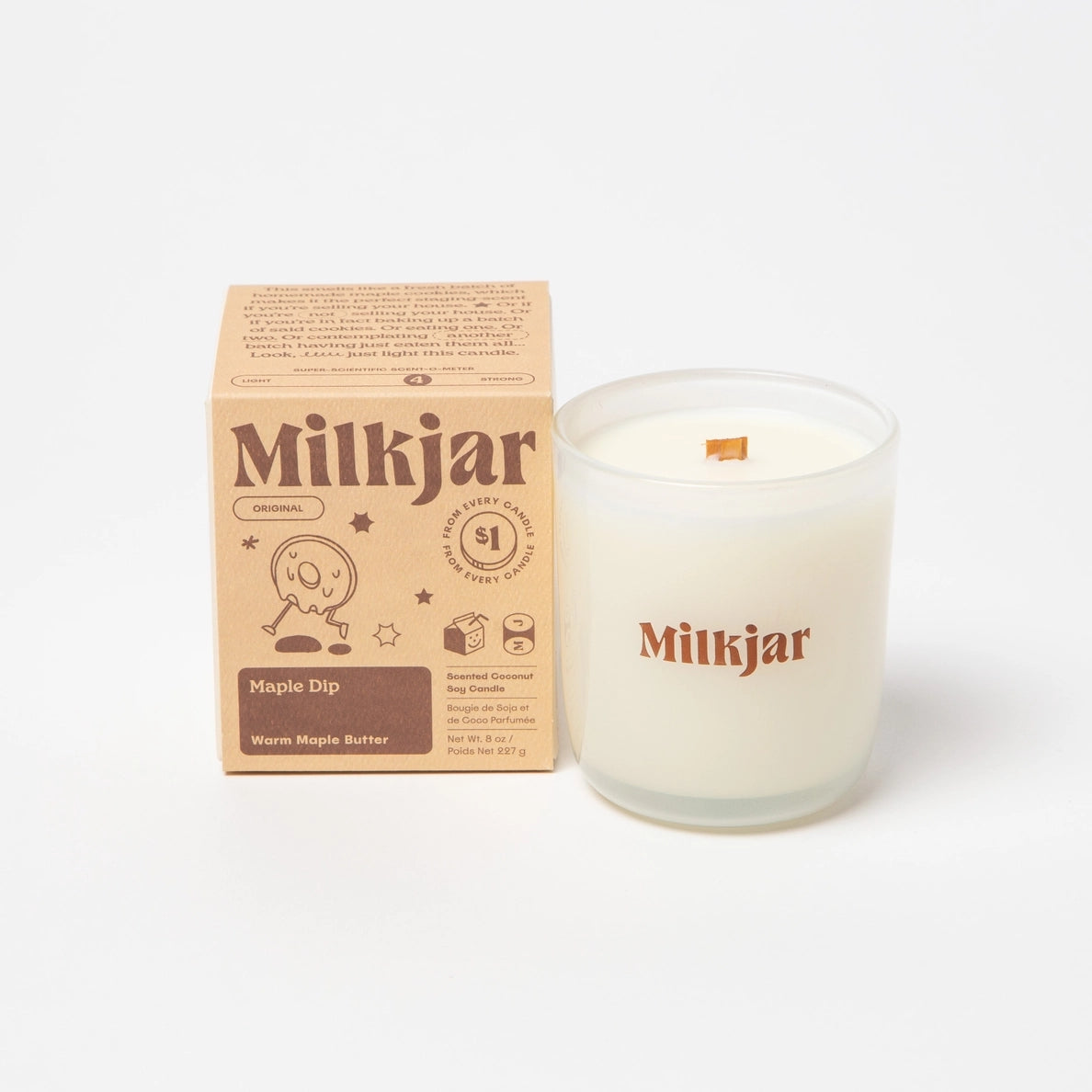Milkjar Maple 8.0z Candle | Maple Dip