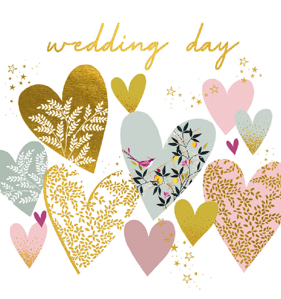 Hearts Wedding Card