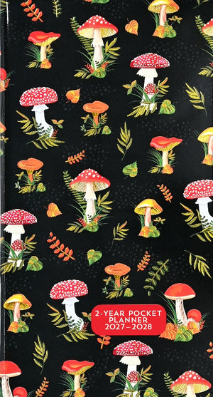 2027-28 Peter Pauper 2-Year Pocket Planner | Mushrooms