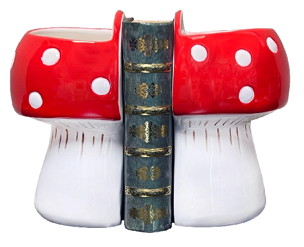 Mushroom Planters Two Piece Bookends