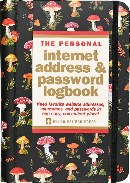 Mushrooms Internet Address And Password Logbook