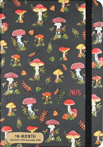 Peter Pauper 2026 16-month Agenda | Mushrooms