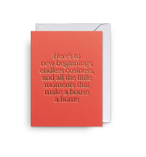 To New Beginnings New Home Card