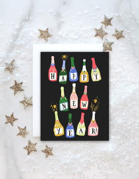 Champagne New Years Card