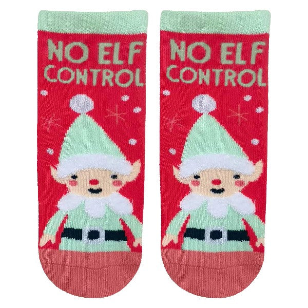 Stephen Joseph Holiday Kids Socks | No Elf Control