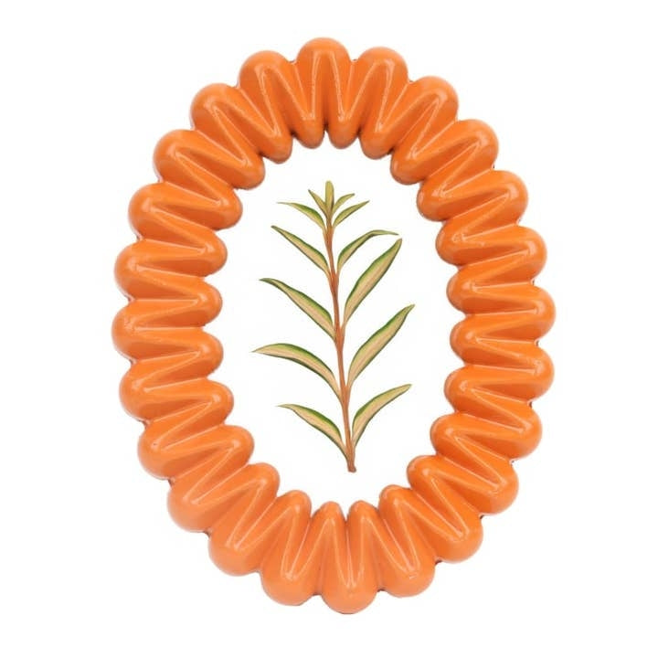 Orange Oval Wave 4" x 6" Photo Frame