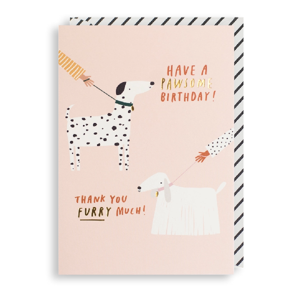 Pawsome Day Birthday Card