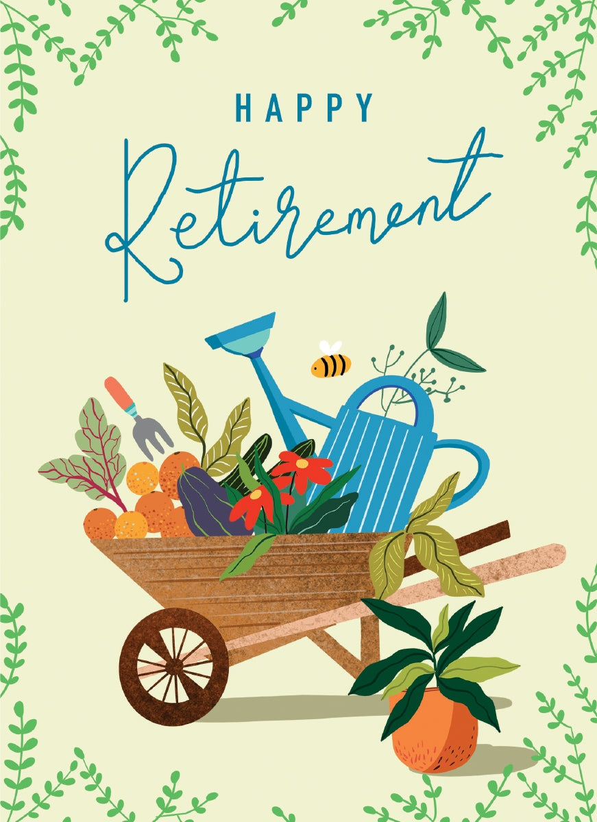 Wheelbarrow Retirement Card