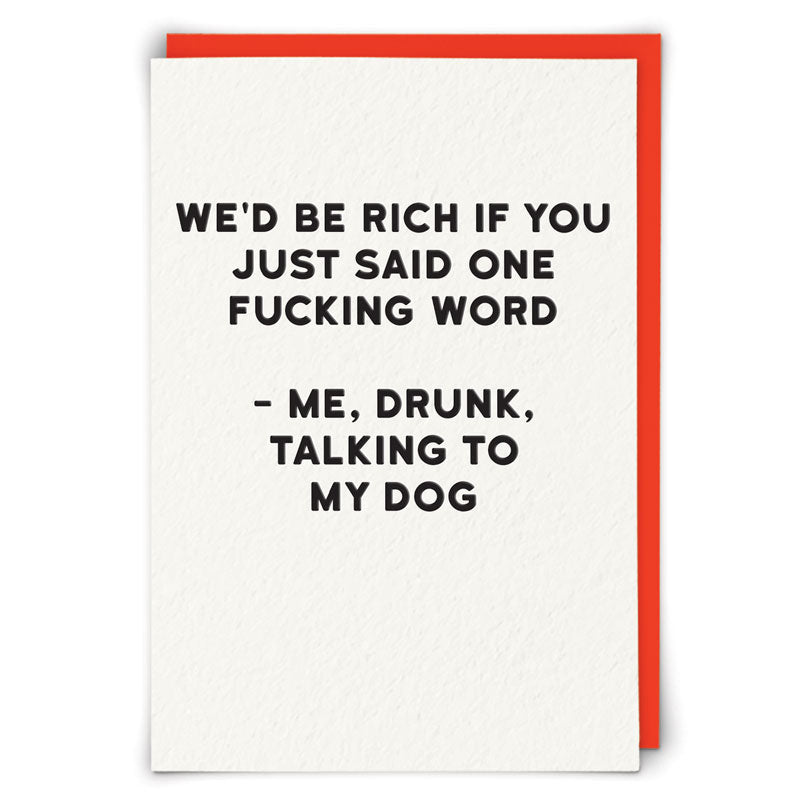 Rich Blank Humour Card