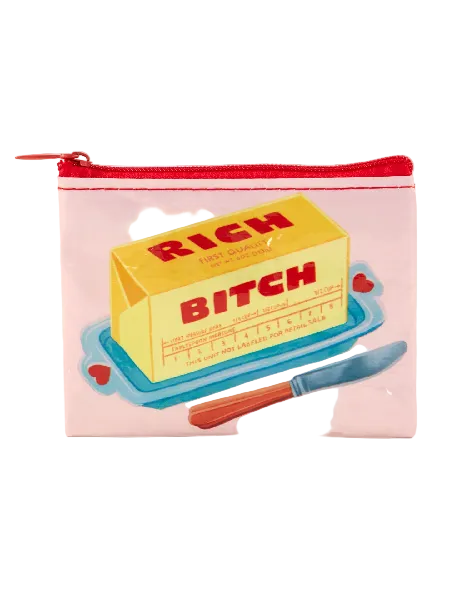 Blue Q Coin Purse | Rich Bitch
