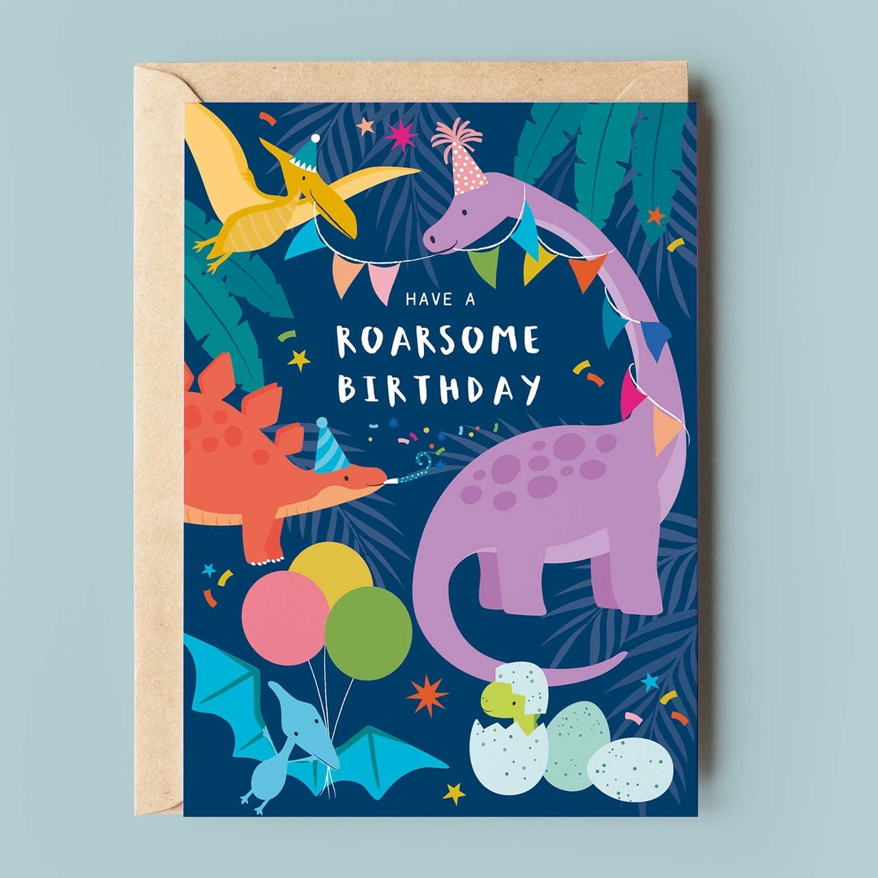 Party Dinos Birthday Card
