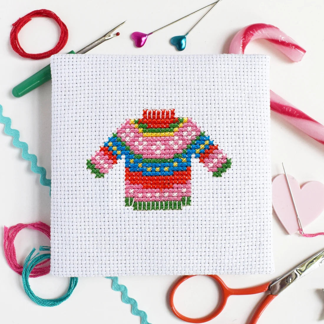Sweater Mini Cross Stitch Kit