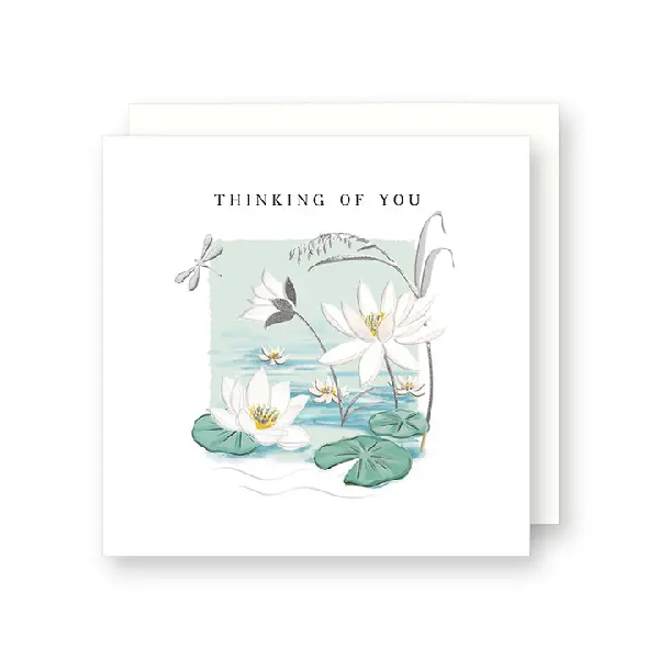 Water Lilies Get Well Card