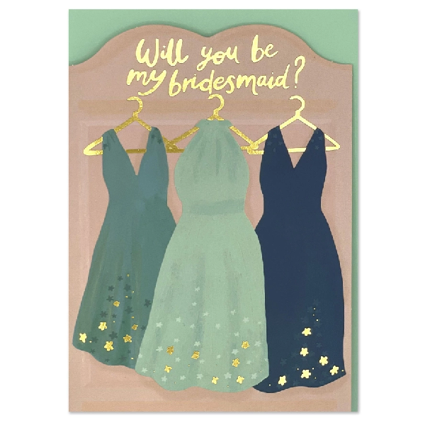 Will You Be My Bridesmaid Wedding Card