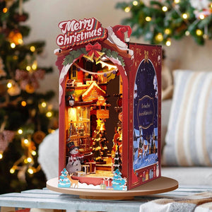 DIY Miniature Book Nook Kit | Christmas Street