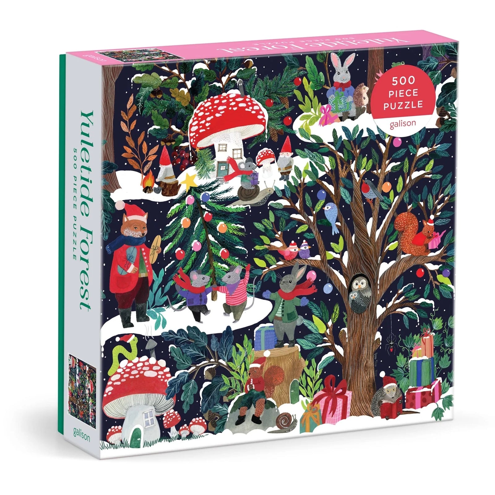 Galison 500 Piece Holiday Puzzle | Yuletide Forest