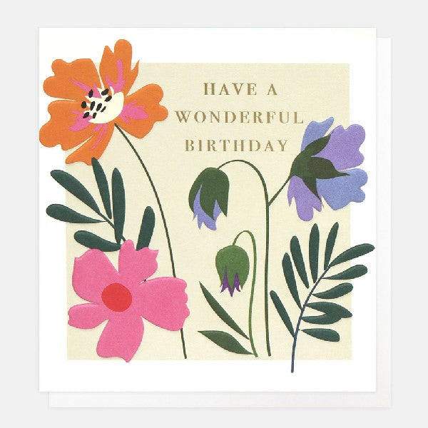 Floral Meadow Birthday Card