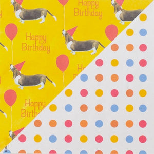 Wrappily Eco Gift Wrap | Basset Hound Balloon