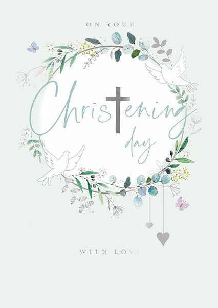 Christening Doves Card