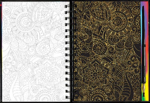 Scratch & Sketch Activity Book | Extreme Mandalas