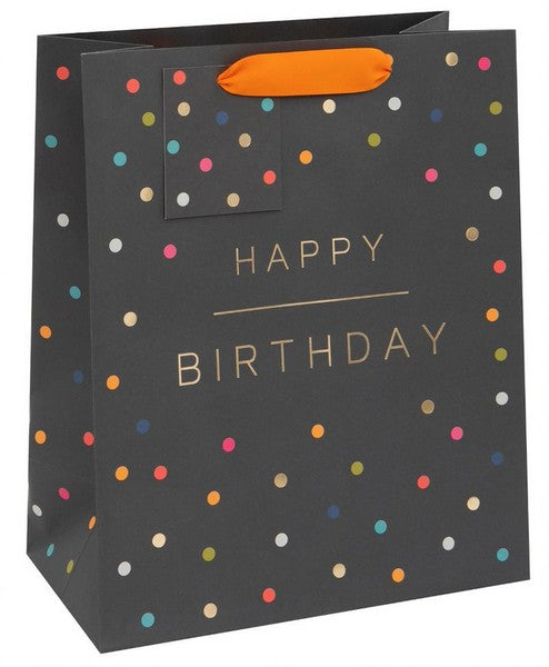 Birthday Polka Dots Large Gift Bag