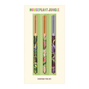 Galison Everyday Pen Set/3 | Houseplant Jungle