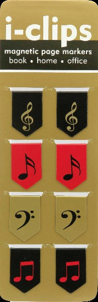i-Clip Magnetic Bookmark Set | Music