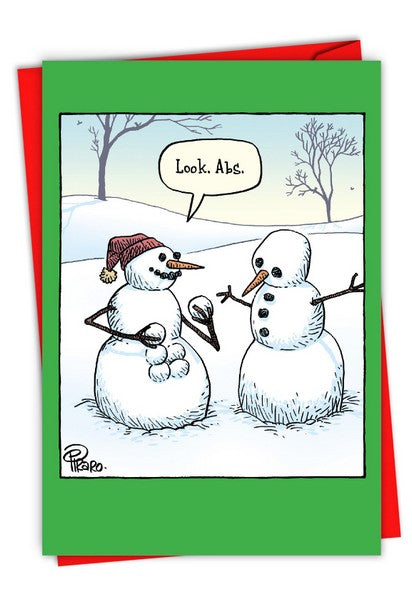 Look Abs Christmas Card