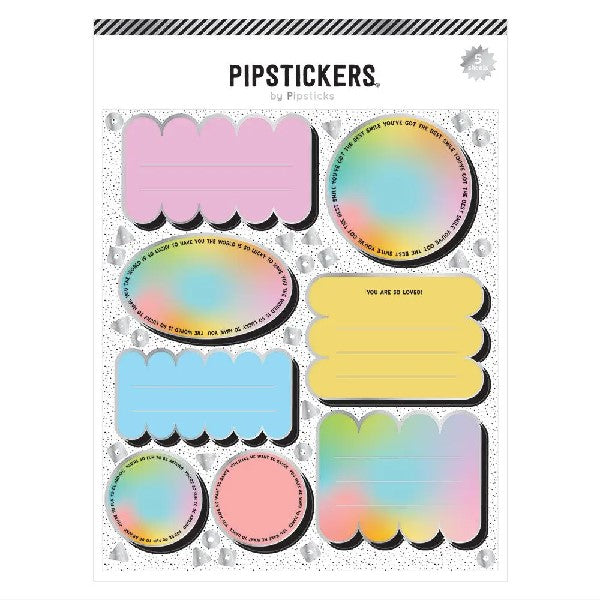 Pipsticks Label Stickers | Modern Pastel