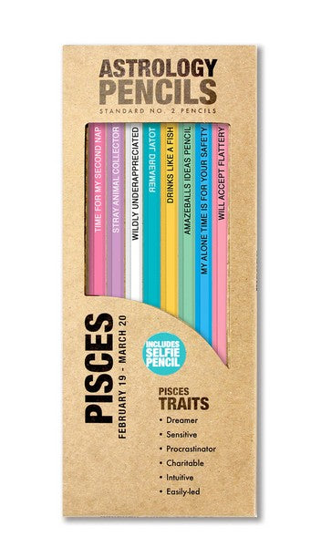 Whiskey River Astrology Pencils | Pisces