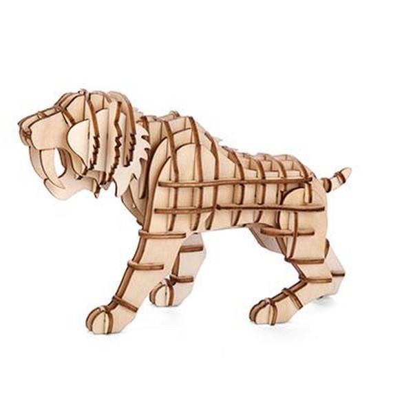 3D Wooden Puzzle Sabertooth Tiger | The Gifted Type
