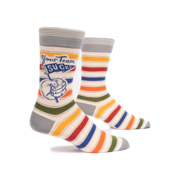 Your Team Sucks Men's Crew Socks | The Gifted Type