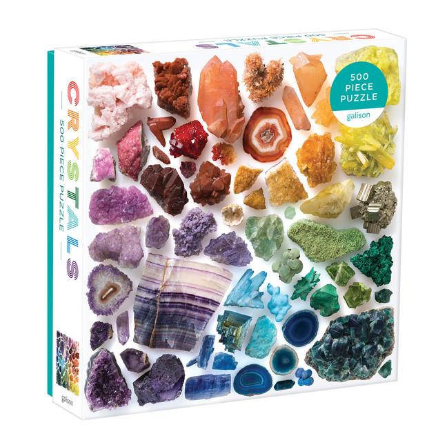 Galison 500 Piece Puzzle | Rainbow Crystals