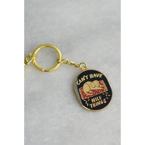 Nice Things (Dog) - Enamel Keychain